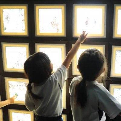 ヒカル絵に大喜び