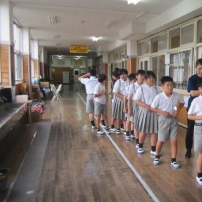 避難の様子