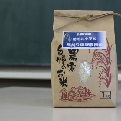 学校に届いた新米