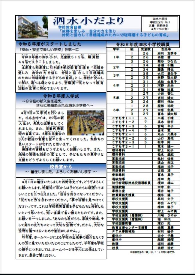 学校便り