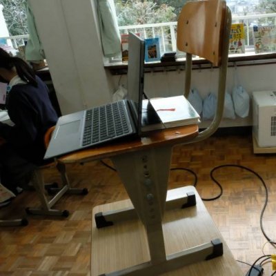 タブレットが設置されている画像