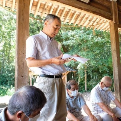 祭り始まりの挨拶の画像