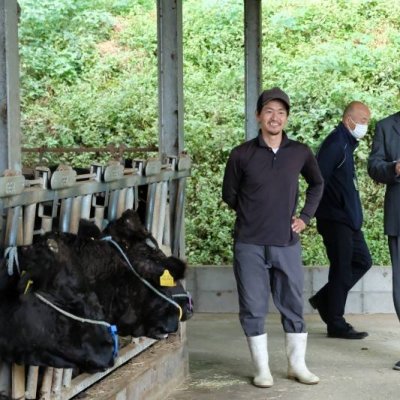 牛舎見学1枚目の画像