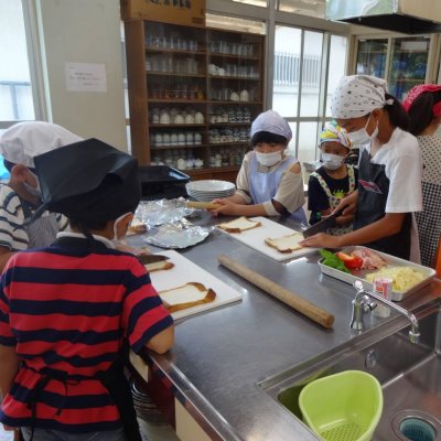 子ども料理教室の様子