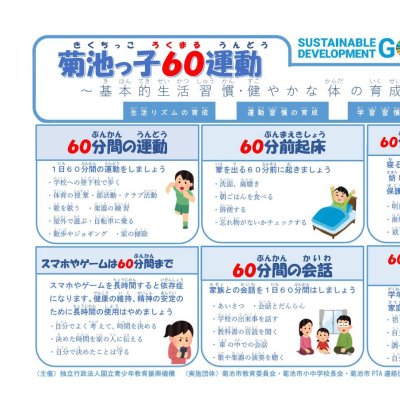 菊池っ子ろくまる運動リーフレット