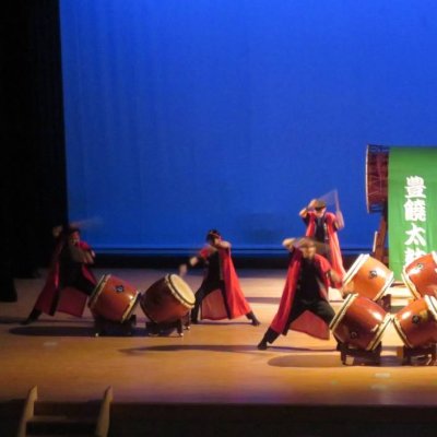菊池農業高校太鼓部の演奏
